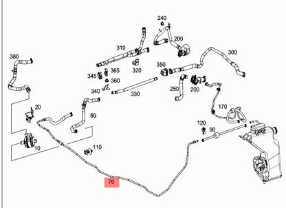 NEW MERCEDES-BENZ AMG GT X290 BRAKE LINE PIPE A2908301200 ORIGINAL