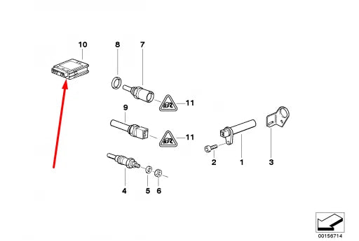 NEW BMW 7 E38 GLOW PLUG RELAY 12212246919 2246919 1999 ORIGINAL