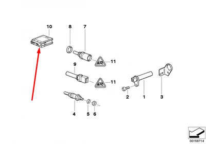 NEW BMW 7 E38 GLOW PLUG RELAY 12212246919 2246919 1999 ORIGINAL