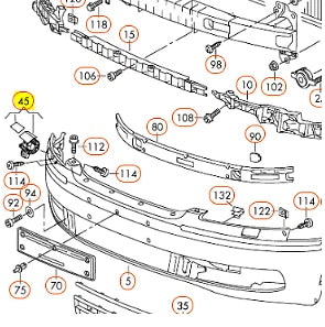 NEW VW PHAETON 3D FRONT HEADLIGHT WASHER COVER CAP LEFT 3D0807927EGRU
