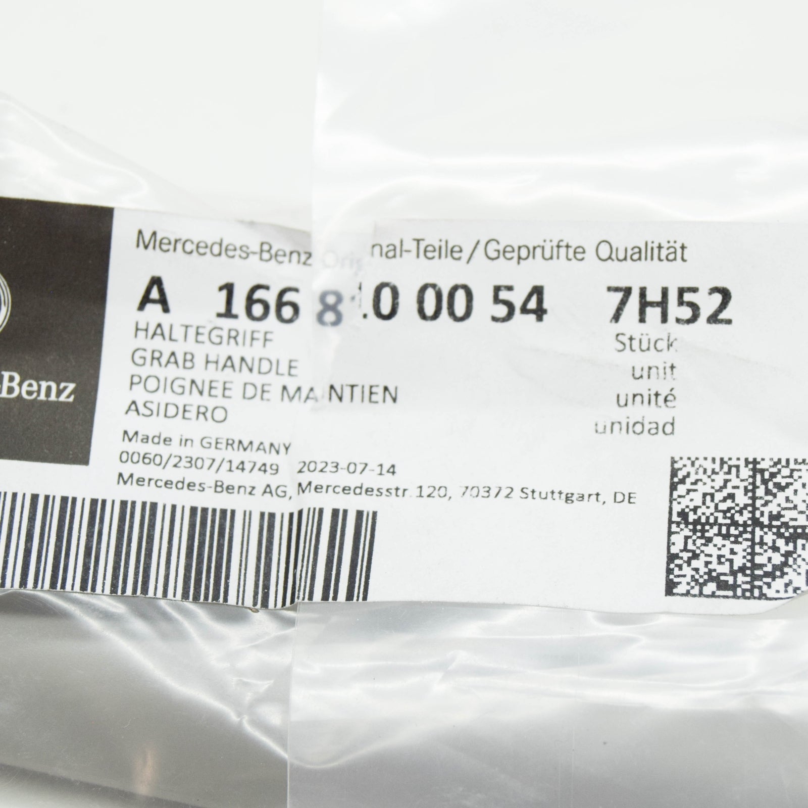 new mercedes-benz e w213 front roof grab handle a16681000547h52 original