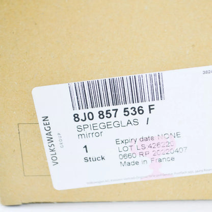 NEW AUDI TT 8J FRONT RIGHT DOOR MIRROR GLASS 8J0857536F