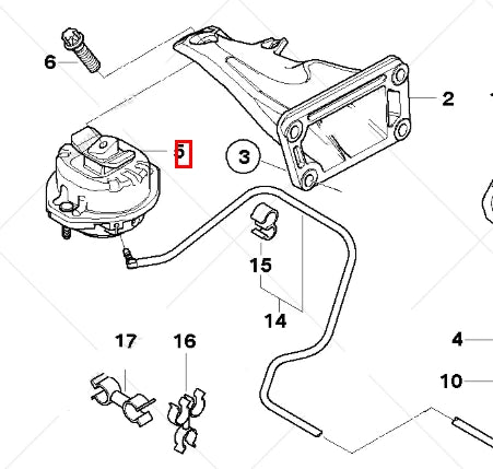 NEW BMW 7 E65 E66 E67 LEFT ENGINE MOUNT 22116771917 6771917 ORIGINAL