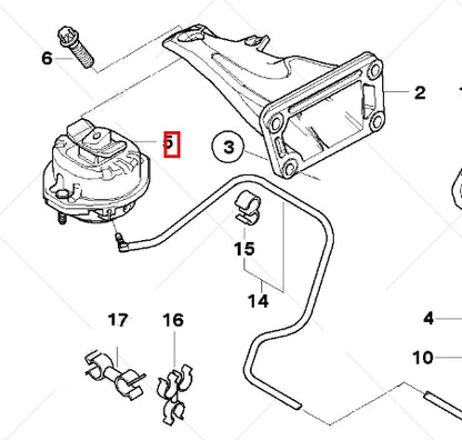 NEW BMW 7 E65 E66 E67 LEFT ENGINE MOUNT 22116771917 6771917 ORIGINAL