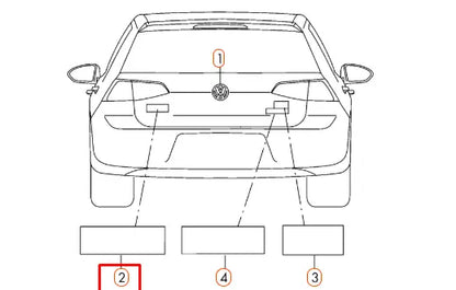 NEW VW GOLF MK7 REAR BOOT LID TRUNK "GTD" EMBLEM BAGDE 5G0853675R2ZZ