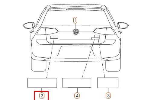 NEW VW GOLF MK7 REAR BOOT LID TRUNK "GTD" EMBLEM BAGDE 5G0853675R2ZZ