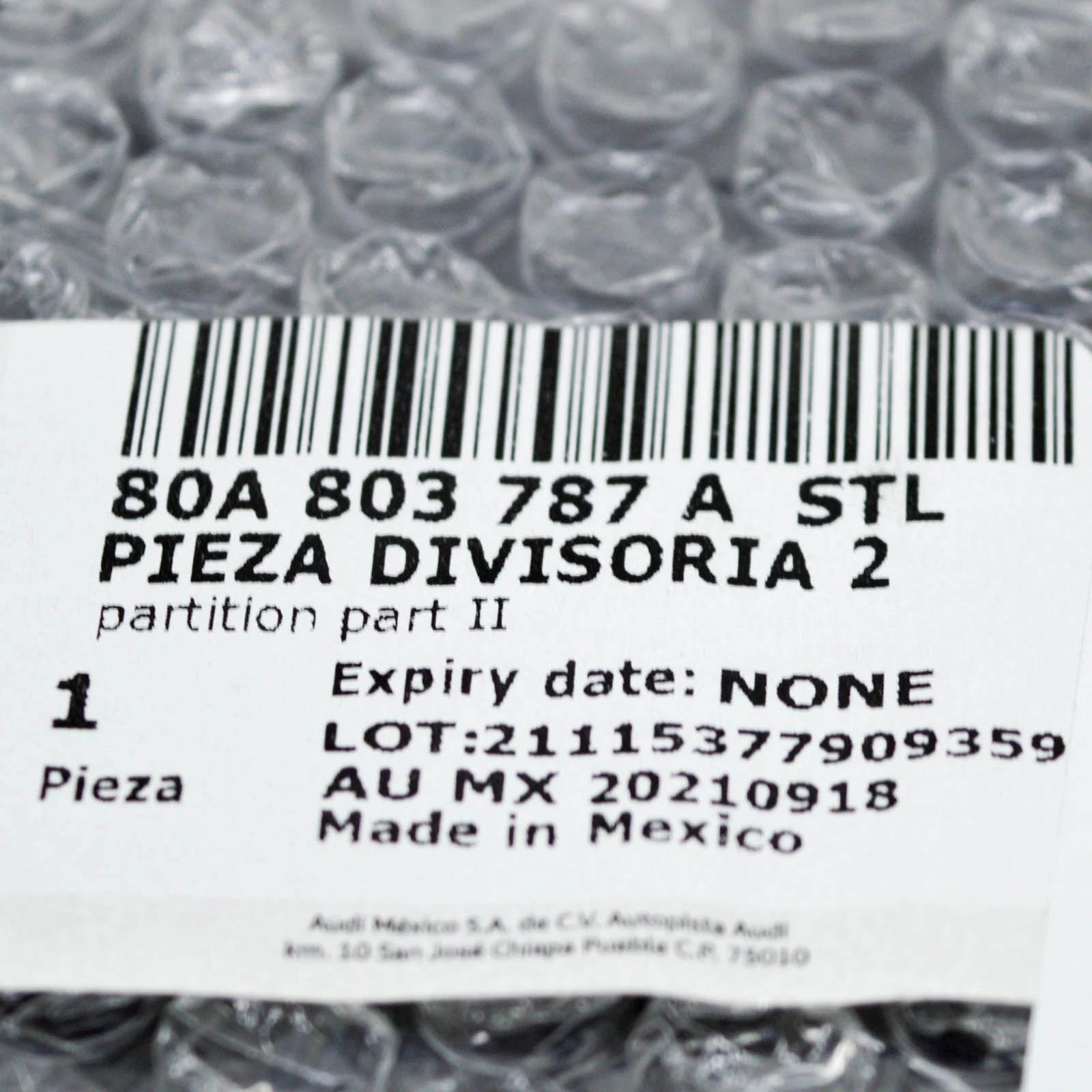 NEW AUDI Q5 FY 80A REAR LEFT UPPER QUARTER PANEL FILLER 80A803787ASTL ORIGINAL