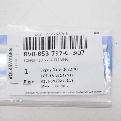 NEW AUDI A3 8V REAR EMBLEM BADGE 'ULTRA' 8V0853737C3Q7