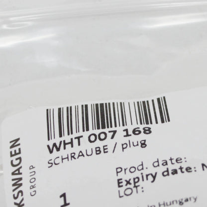 NEW VW GOLF 5G MK7 FRONT AXLE DIFFERENTIAL LOCK SEALING PLUG WHT007168 ORIGINAL