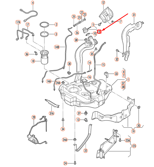 NEW VOLKSWAGEN JETTA A6 FUEL TANK CAP WITH RETAINING STRAP 5C0201550E ORIGINAL