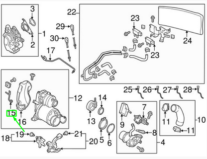 new volkswagen passat b8 3g exhaust intermediate pipe 04l131582b original