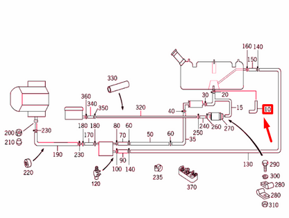 NEW MERCEDES-BENZ G W463 FUEL TANK TO FUEL PUMP HOSE A4634701675 ORIGINAL