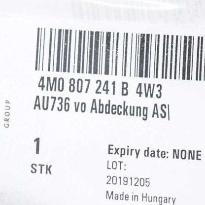 AUDI Q7 4M FRONT BUMPER TOW HOOK EYE CAP COVER 4M0807241B4W3 17-18 NEW