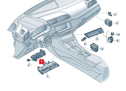 NEW AUDI A6 C8 FRONT DASH LIGHTS CONTROL SWITCH UNIT LHD 4K1941501M ORIGINAL