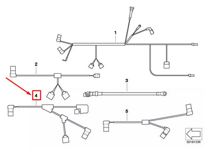 NEW BMW 3 COUPE E92 ALTERNATOR WIRING HARNESS 12517838512 7838512 ORIGINAL