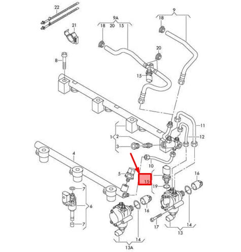 NEW AUDI Q7 4L LOW PRESSURE FUEL SENSOR 03C906051A