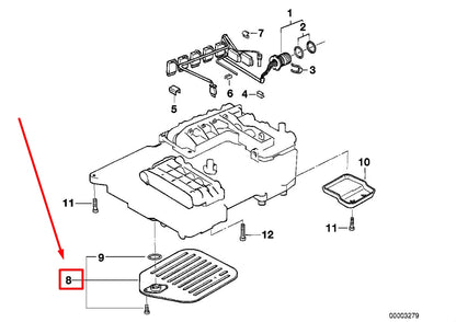 NEW BMW 5 E39 AUTOMATIC TRANSMISSION OIL FILTER KIT 24341422513 1422513 ORIGINAL