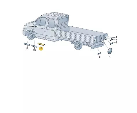 NEW VOLKSWAGEN CRAFTER SZ IMPACT FILM 7C085380301C