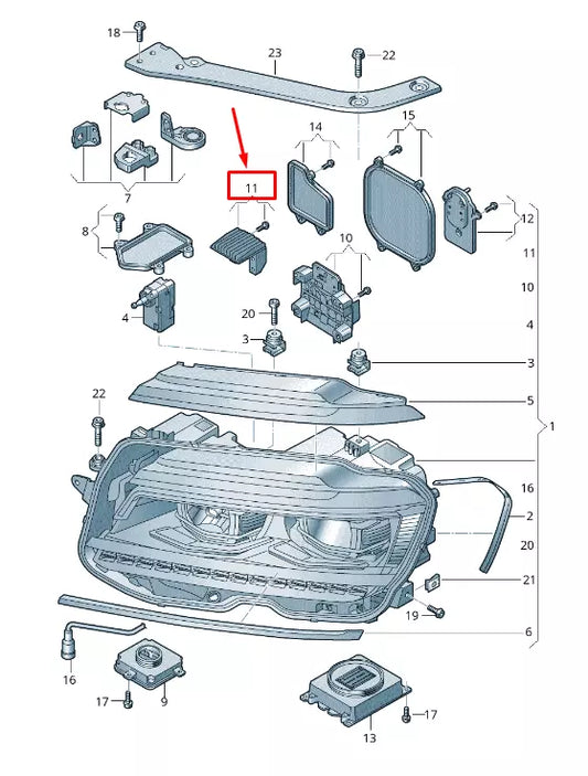 NEW VW TOURAN 5T LED WITH HEAT SINK 5TA998476A