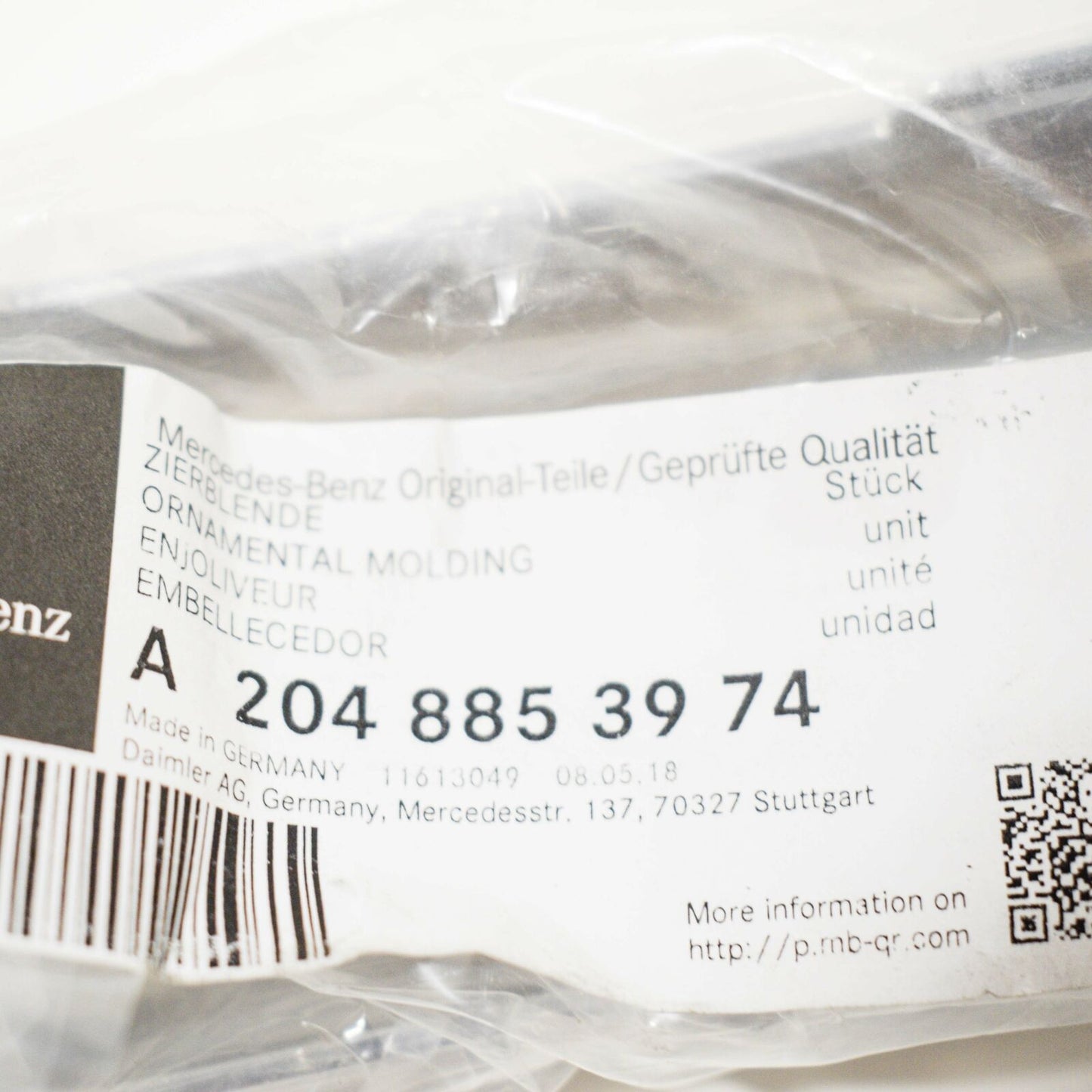 NEW MERCEDES-BENZ GLK-CLASS X204 FRONT LEFT CHROME GRILLE A2048853974 ORIGINAL