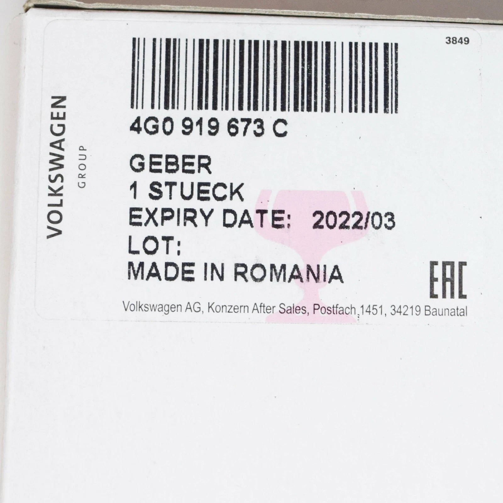 NEW AUDI A6 4G C7 LEFT UPPER FUEL GAUGE SENSOR 4G0919673C