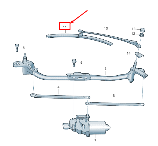 new skoda fabia mk2 54 front windscreen wiper blades rhd 5j2998001 original
