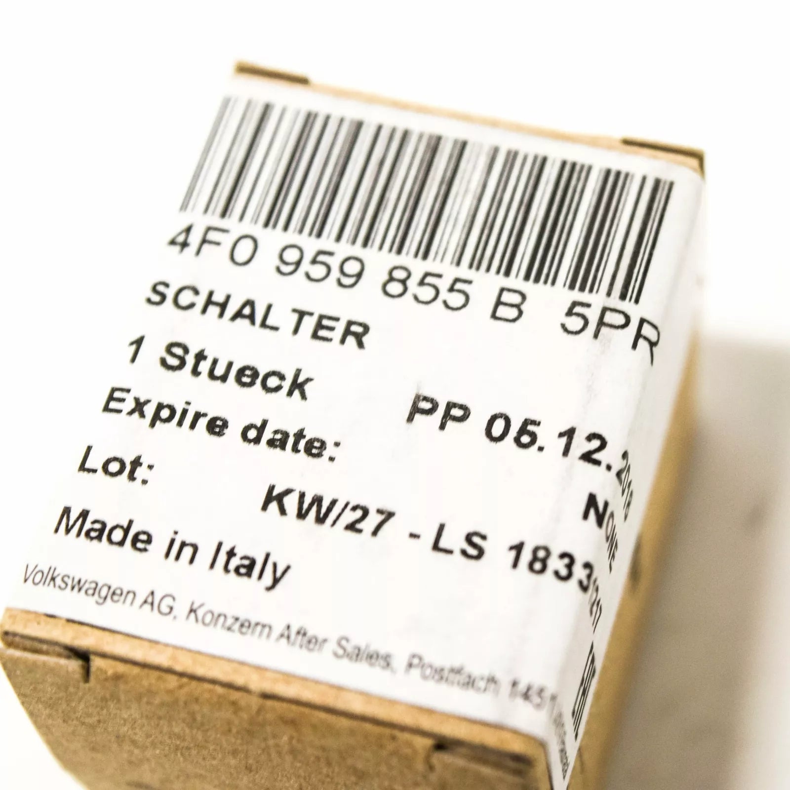 NEW AUDI Q7 4L A3 8P REAR WINDOW SWITCH 4F0959855B5PR 4F0959855B