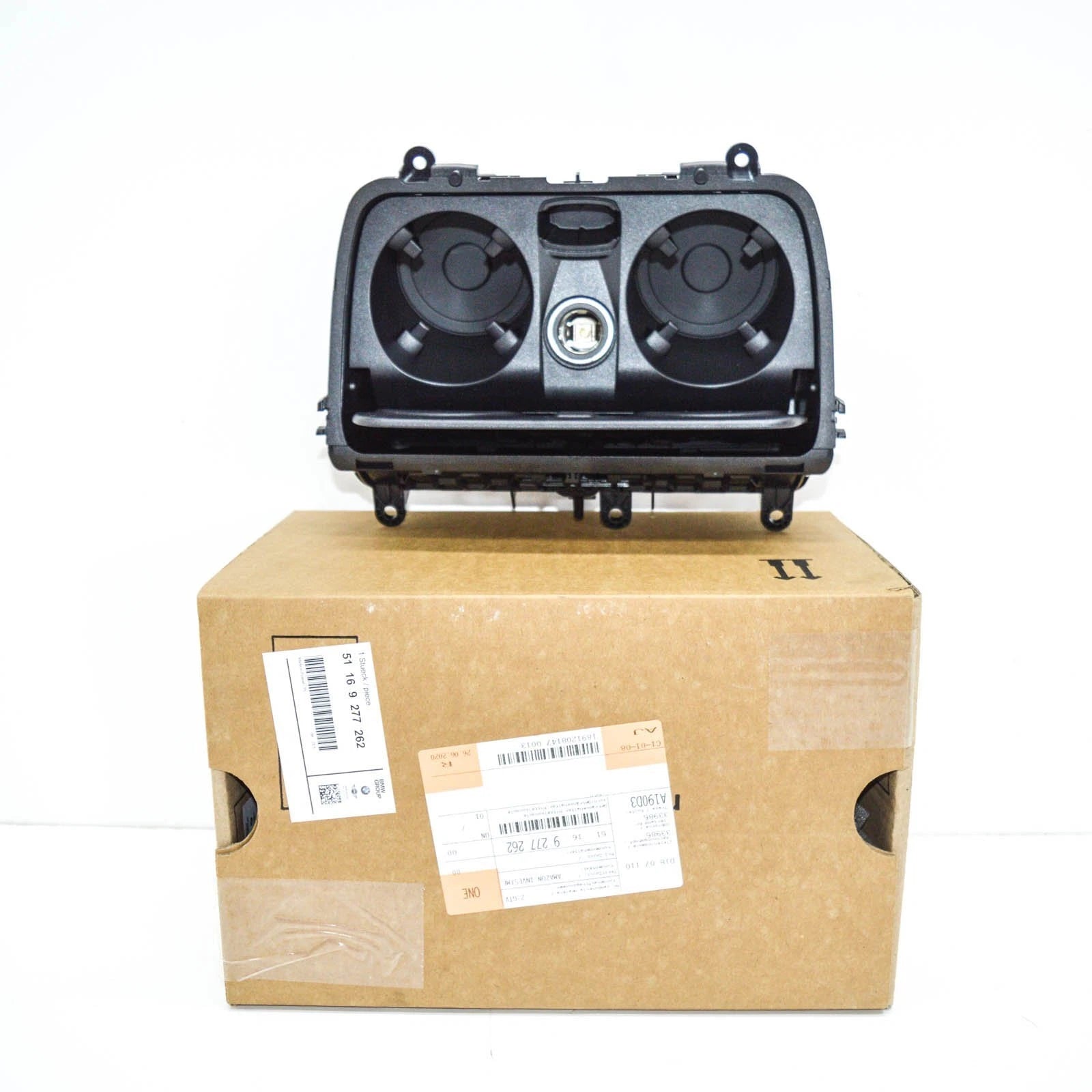 NEW BMW 5 F10 FRONT CENTER CONSOLE CUP HOLDER 51169277262 9277262 2015 ORIGINAL