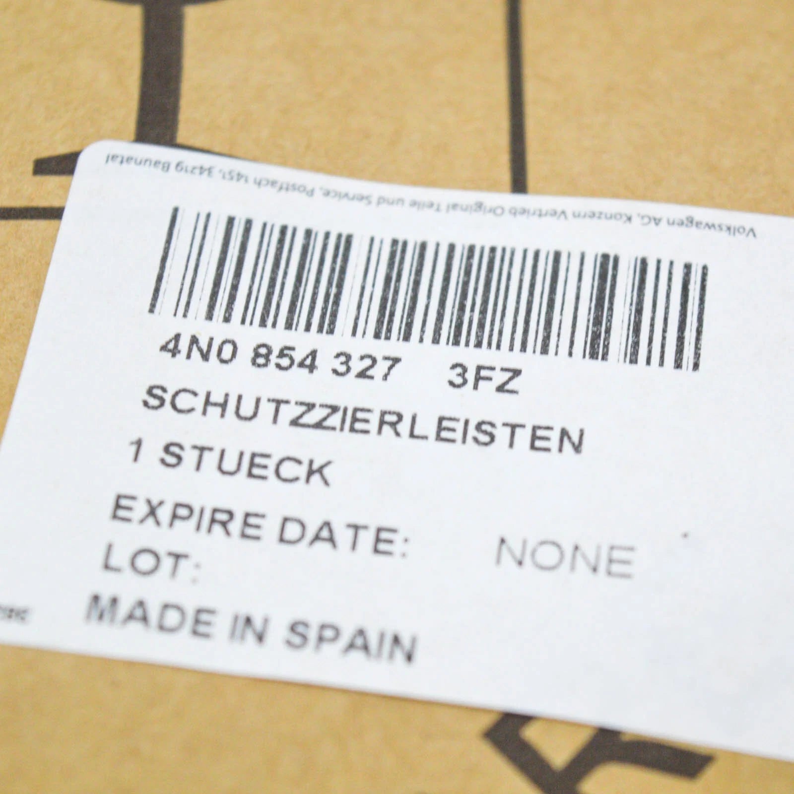 NEW AUDI A8 4H D5 FRONT LEFT WINDSHIELD REVEAL MOLDING 4N08543273FZ ORIGINAL