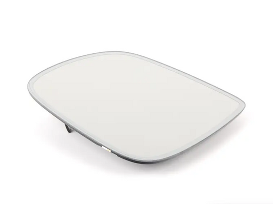 NEW AUDI Q7 4L FRONT LEFT DOOR MIRROR GLASS 8R0857535F ORIGINAL