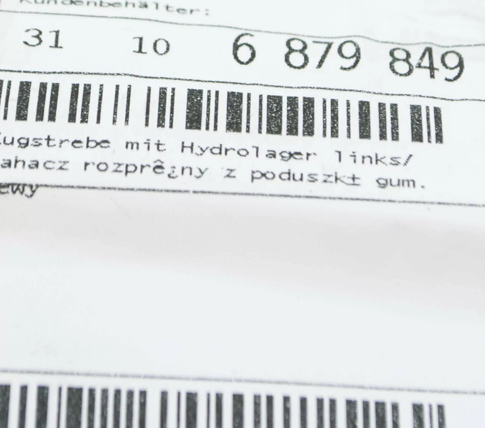 NEW OEM BMW 3 G20 FRONT LEFT WISHBONE CONTROL ARM 31106879849 ORIGINAL