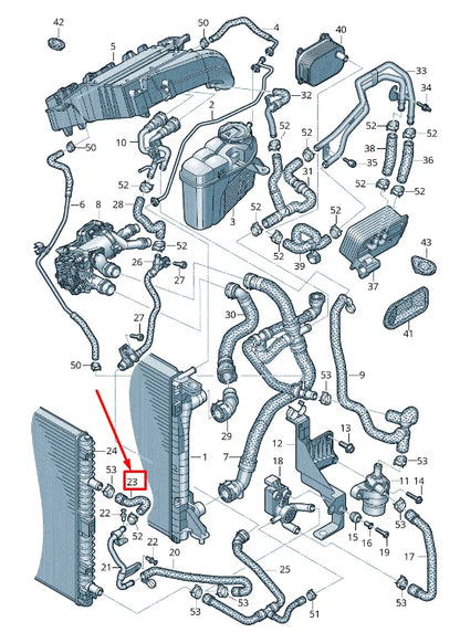 NEW AUDI A6 4A C8 ENGINE COOLANT HOSE 4K0145921AH