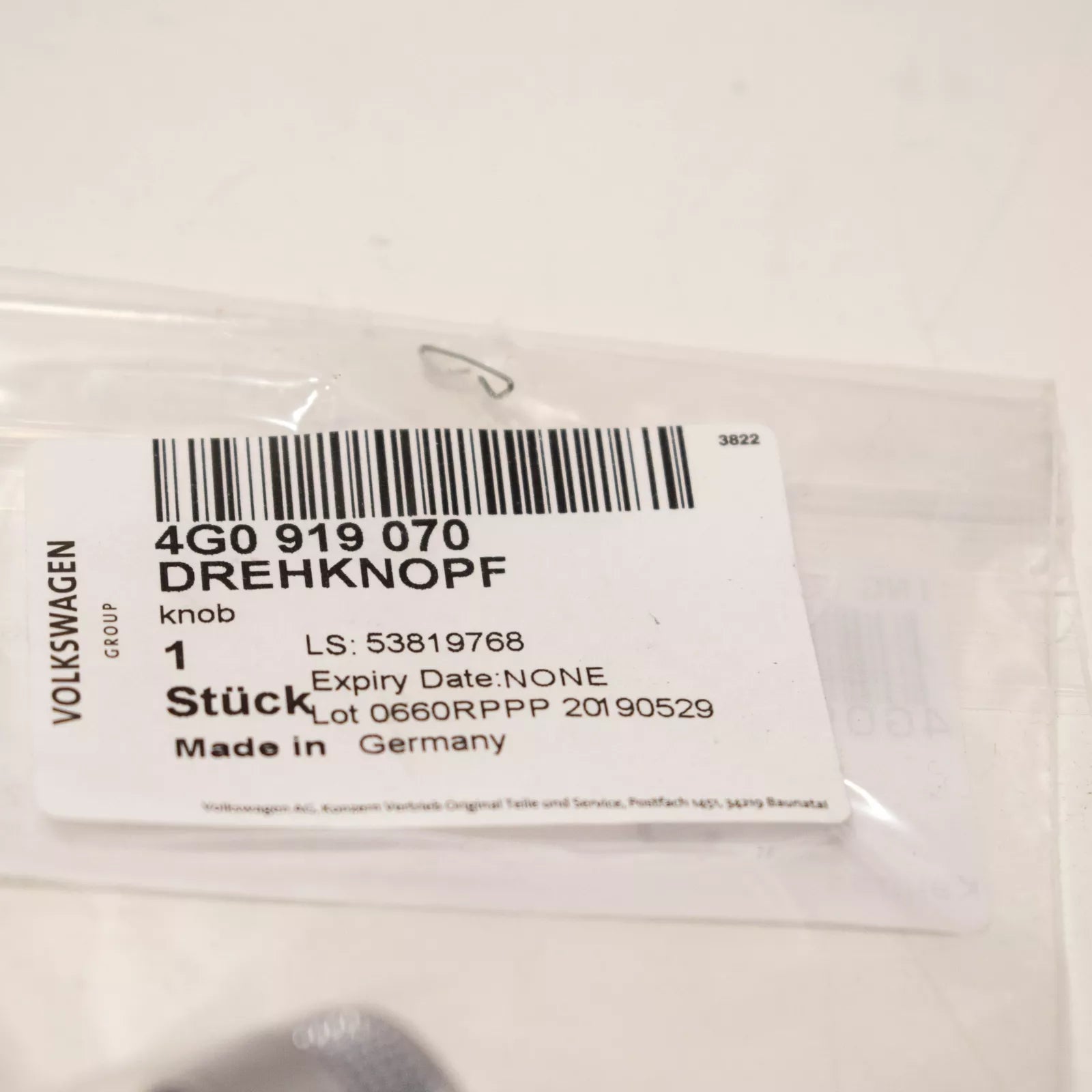 NEW AUDI A6 C7 RADIO VOLUME KNOB ROTARY BUTTON 4G0919070 ORIGINAL