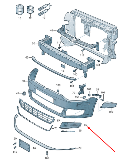 NEW VOLKSWAGEN SHARAN 7N FRONT LEFT VENT GRILLE 7N08536659B9 2011 ORIGINAL