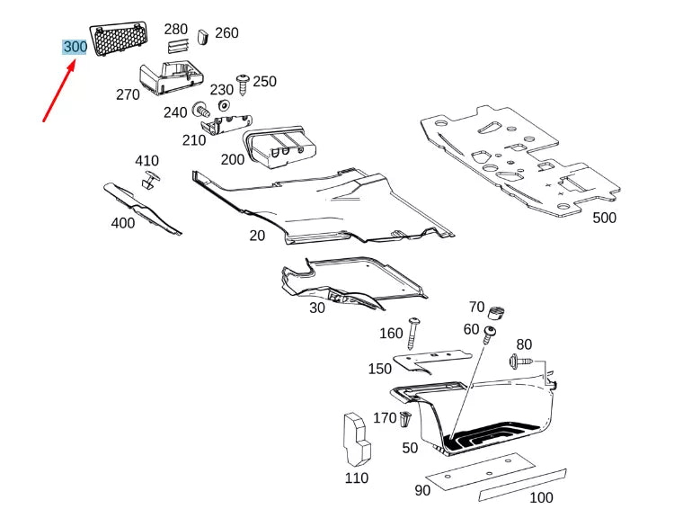 NEW MERCEDES-BENZ SPRINTER W907 ENTRANCE TRIM A91068641009051 ORIGINAL