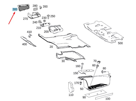NEW MERCEDES-BENZ SPRINTER W907 ENTRANCE TRIM A91068641009051 ORIGINAL