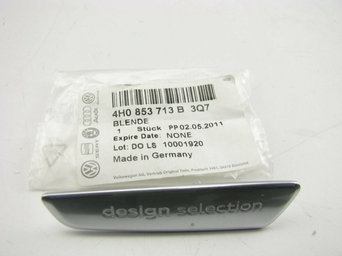 new audi q7 4m front left door emblem badge nameplate 4h0853713b3q7 original