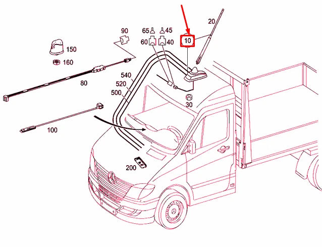NEW MERCEDES-BENZ SPRINTER 906 ANTENNA A9069056500