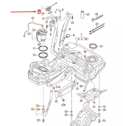 NEW AUDI A6 C7 FUEL TANK CAP WITH RETAINING STRAP 4G0201550K