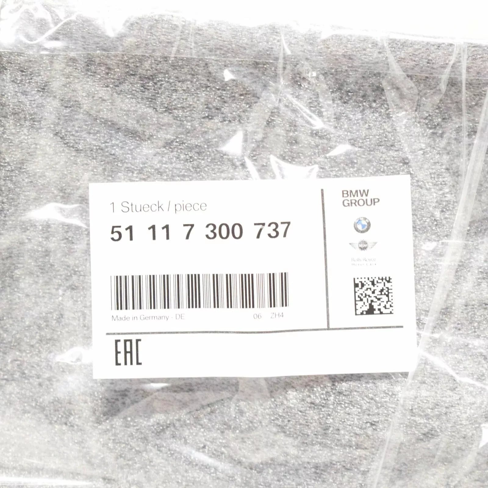 NEW BMW 3 F30 LEFT FOG LIGHT CLOSED GRILLE 51117300737 7300737 ORIGINAL