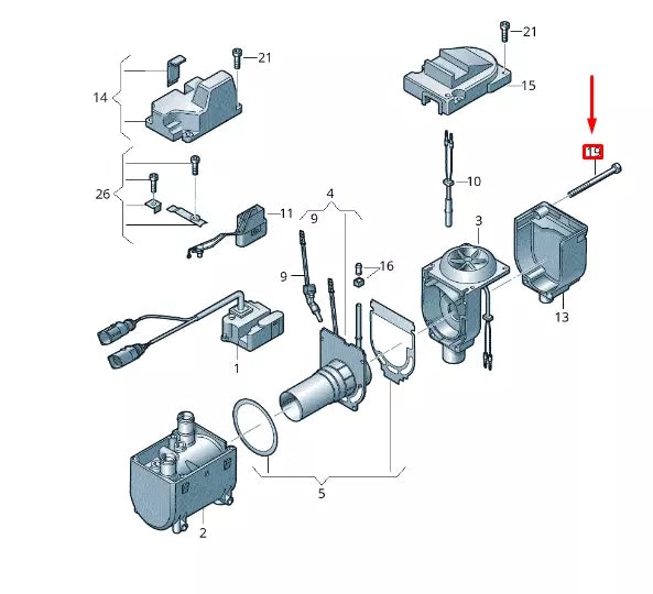 NEW VW TOUAREG 7P COMBUSTION CHAMBER INSERT ATTACHMENT PARTS 8K0898919