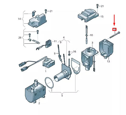 NEW VW TOUAREG 7P COMBUSTION CHAMBER INSERT ATTACHMENT PARTS 8K0898919