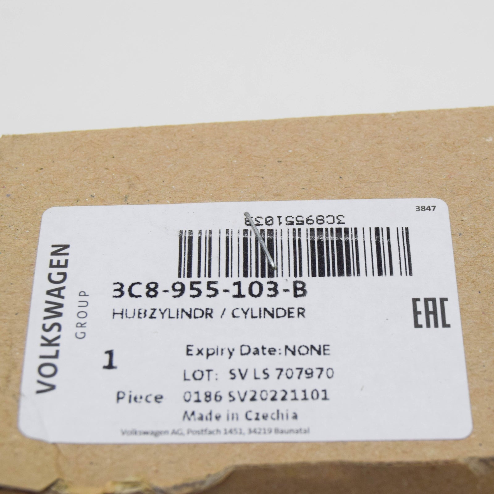 NEW VW CC LEFT HEADLIGHT WASHER LIFT CYLINDER WITH SPRAY JET 3C8955103B ORIGINAL