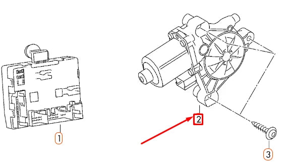 NEW AUDI A3 8V FRONT LEFT DOOR WINDOW REGULATOR MOTOR 5Q0959802B ORIGINAL