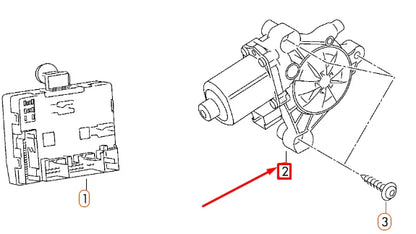 NEW AUDI A3 8V FRONT LEFT DOOR WINDOW REGULATOR MOTOR 5Q0959802B ORIGINAL