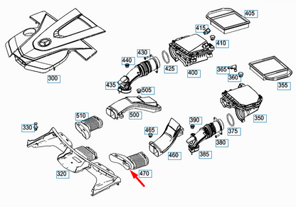 NEW MERCEDES-BENZ C-CLASS W205 AIR DUCT A2760900511 ORIGINAL