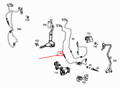 NEW MERCEDES-BENZ E W213 FRONT LEFT SPEED SENSOR HARNESS A2135404524 ORIGINAL