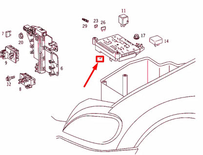 NEW MERCEDES-BENZ ML W163 ELECTRICAL COMPARTMENT RELAY A1635450205 ORIGINAL