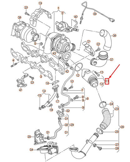 NEW VOLKSWAGEN PASSAT 3G B8 DAMPER 04L131111L ORIGINAL