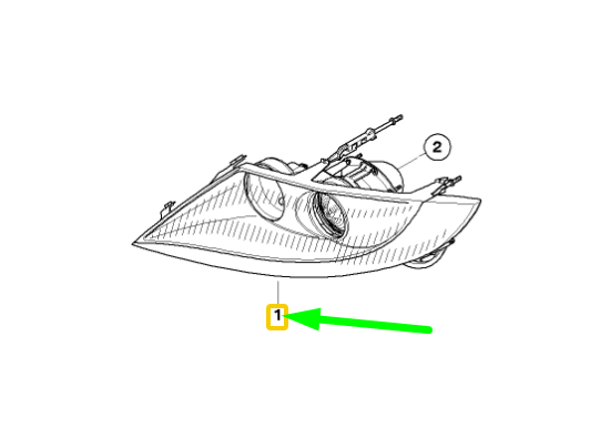 new bmw z4 roadster e85 front right headlight lhd 63127165704 7165704 original